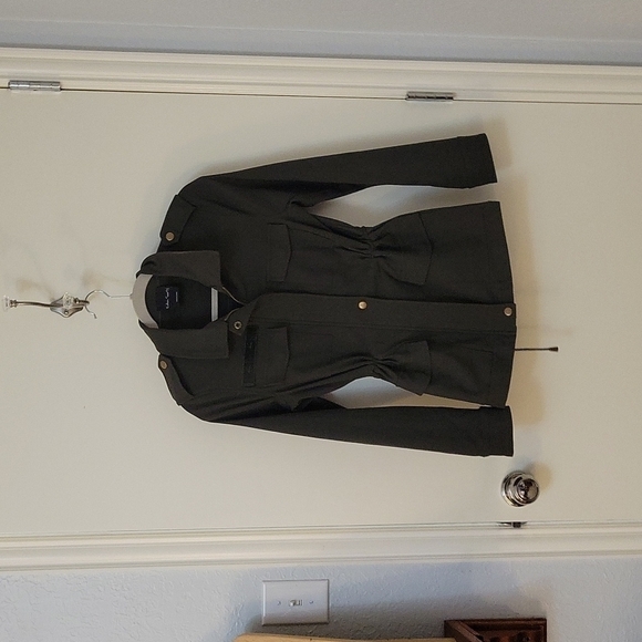 Eden SOCIETY olive military safari utility field Landgirl cinch jacket - Picture 9 of 15